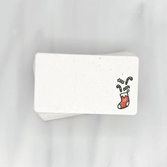 Red Christmas Stocking - Mini Note Cards (Pack of 56)