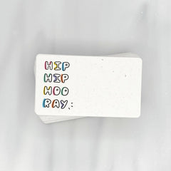 Colorful Hip Hip Hooray - Mini Note Cards (Pack of 56)
