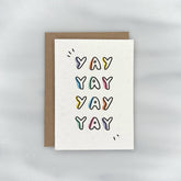 Colorful Yay - Celebration Gift Enclosure Card