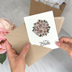 Bouquet for the Bride - Wedding Greeting Card