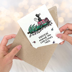 Knockin' Around the Christmas Tree - Holiday Card