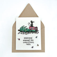 Knockin' Around the Christmas Tree - Holiday Card