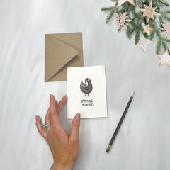 Merry Chickmas - Chicken Christmas Card