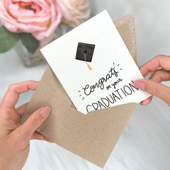 Black Grad Cap - Graduation Card