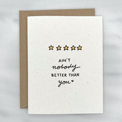 5 Star Review of You - Love & Friendship Greeting Card