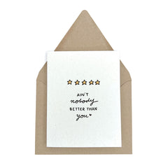 5 Star Review of You - Love & Friendship Greeting Card
