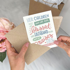 Proverbs 31:28 - Mother's Day Card