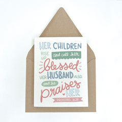 Proverbs 31:28 - Mother's Day Card