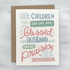 Proverbs 31:28 - Mother's Day Card