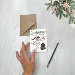 Sandy Claws - Nightmare Before Christmas Card