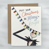 Merry & Bright - Nightmare Before Christmas Card