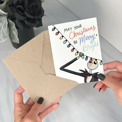 Merry & Bright - Nightmare Before Christmas Card
