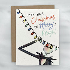 Merry & Bright - Nightmare Before Christmas Card