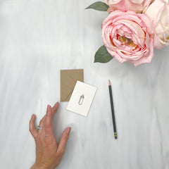 Cute Baby Bottle - Baby Shower Gift Enclosure Card