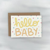 Hello Baby - Baby Shower Gift Enclosure Card