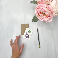 Party Animals - Birthday Gift Enclosure Card (Snake)