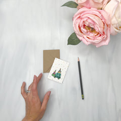 Party Animals - Birthday Gift Enclosure Card (Turtle)