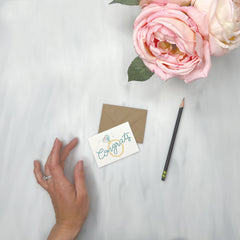 Big Diamond Congrats - Bridal Enclosure Card