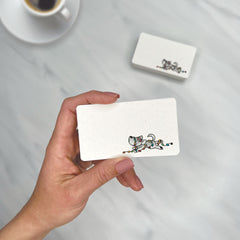 Puppy Laying in Xmas Lights - Mini Note Cards (Pack of 56)