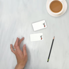 Red Christmas Stocking - Mini Note Cards (Pack of 56)