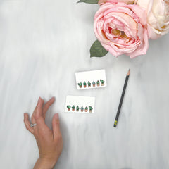 Line of Cacti - Mini Note Cards (Pack of 56)
