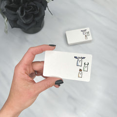 Dark & Spooky Cute Ghosts - Mini Note Cards (Pack of 56)