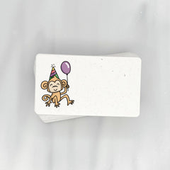 Party Animals (Monkey) - Mini Note Cards (Pack of 56)