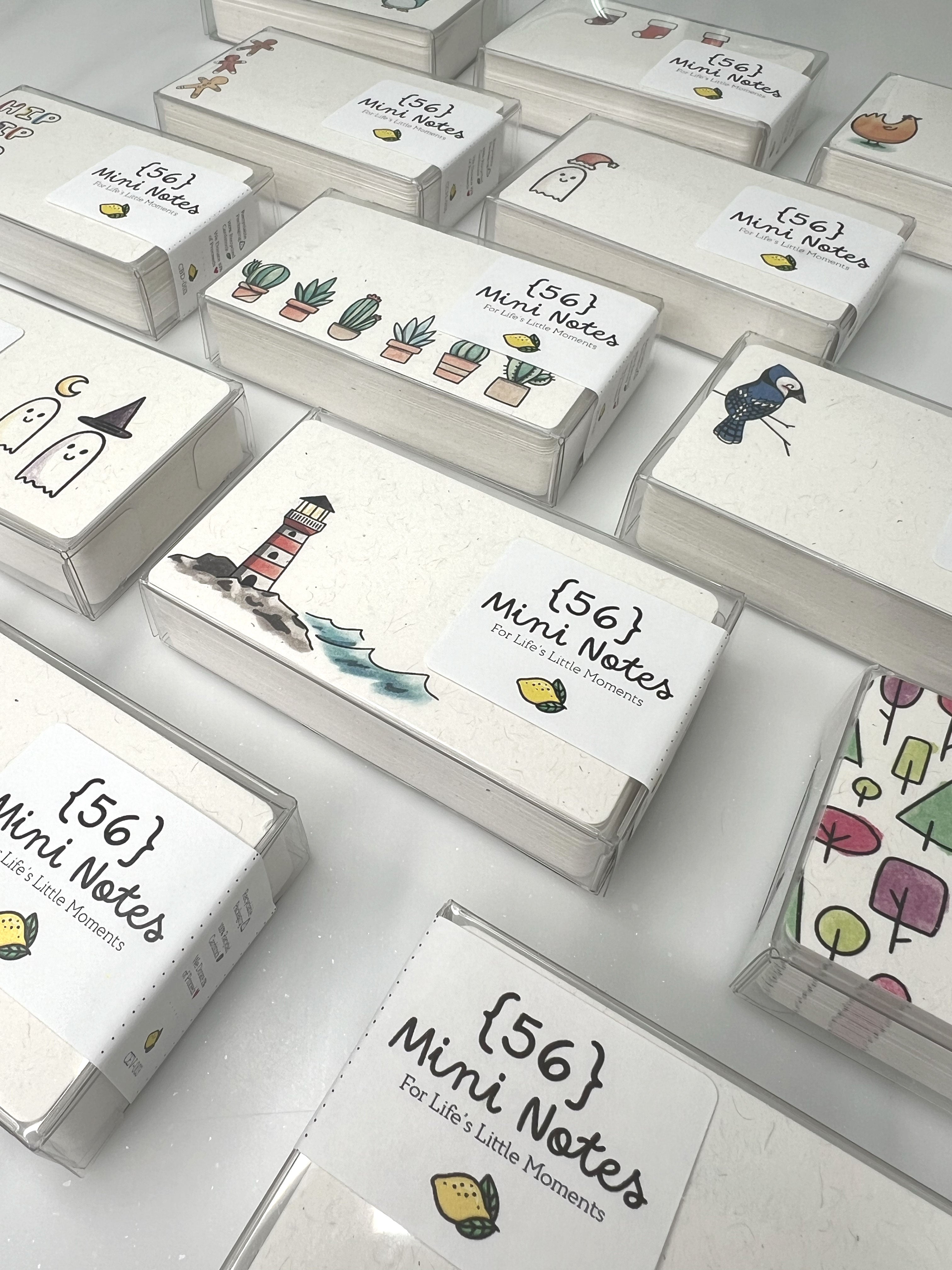 Mini Notes | Flat Eco-Friendly Cards for Short Messages – Lemon Doodle