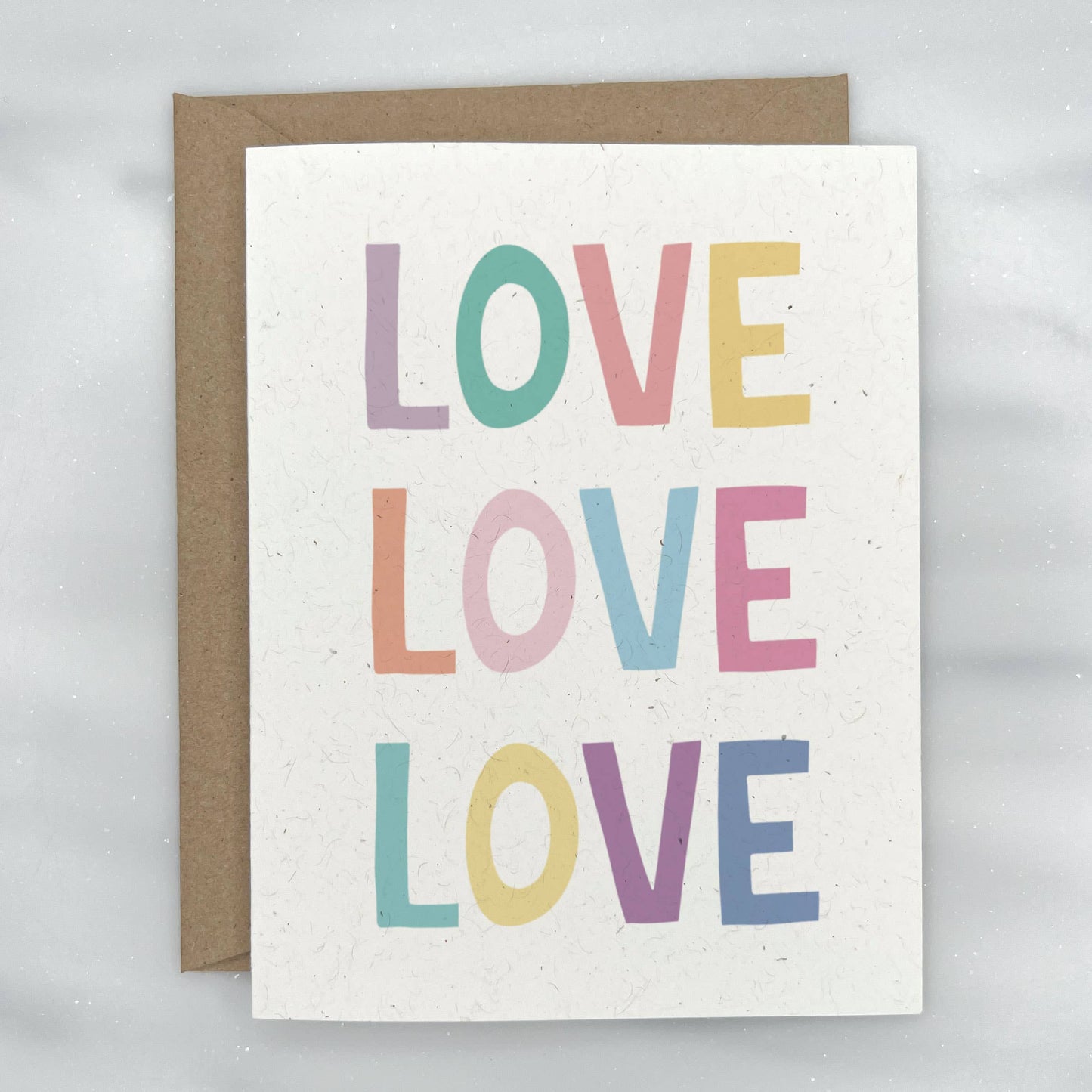 LOVE LOVE LOVE - Love & Friendship Greeting Card