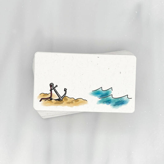 Coastal Anchor Ashore - Mini Note Cards (Pack of 56)