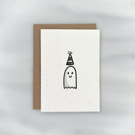 Spooky Cute Party Ghost - Birthday Gift Enclosure Card