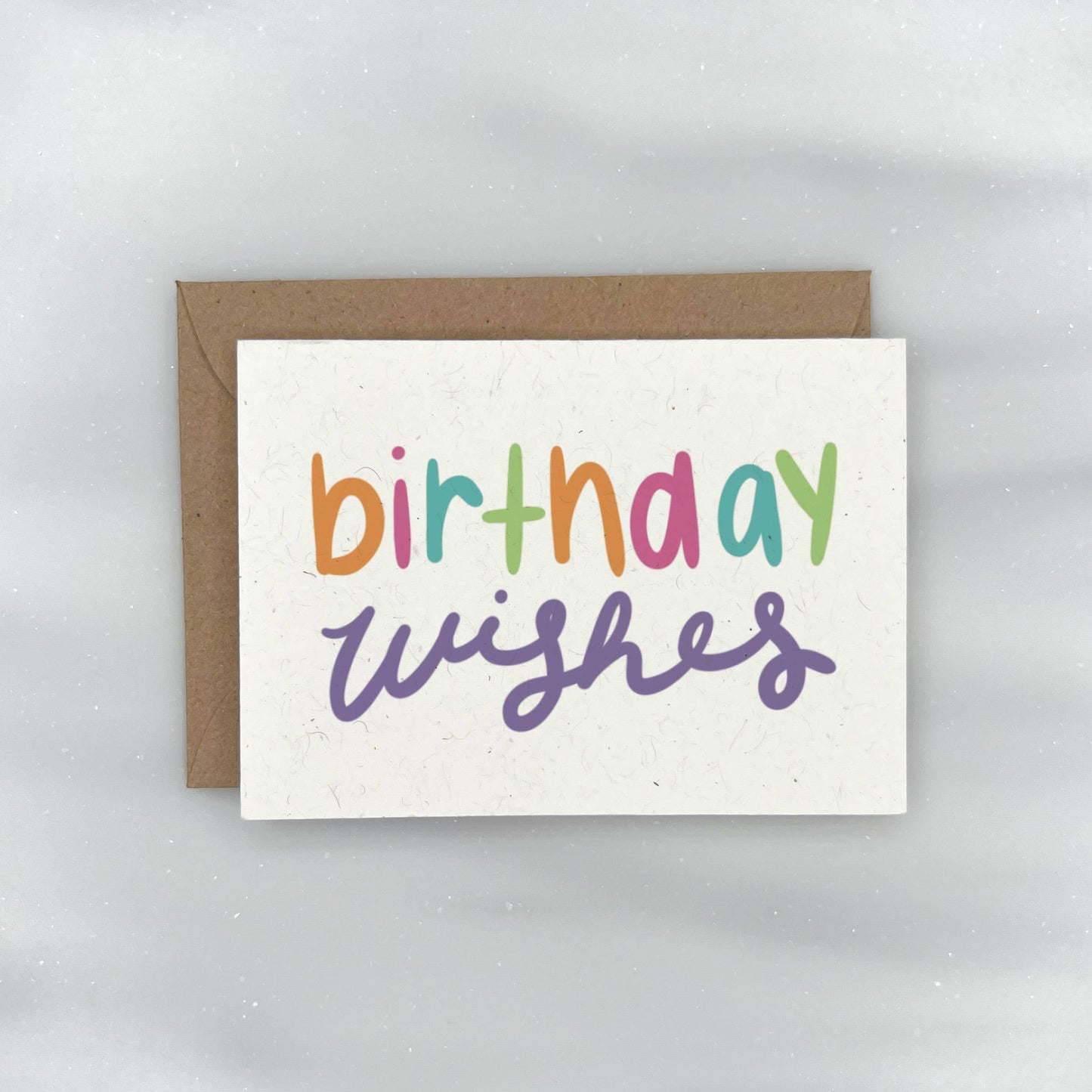 Colorful Birthday Wishes - Birthday Gift Enclosure Card