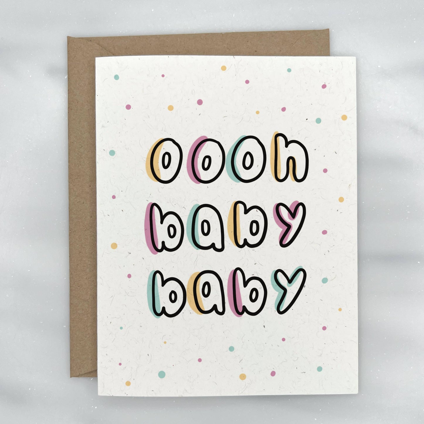 Oooh Baby Baby - Baby Shower Greeting Card for New Baby