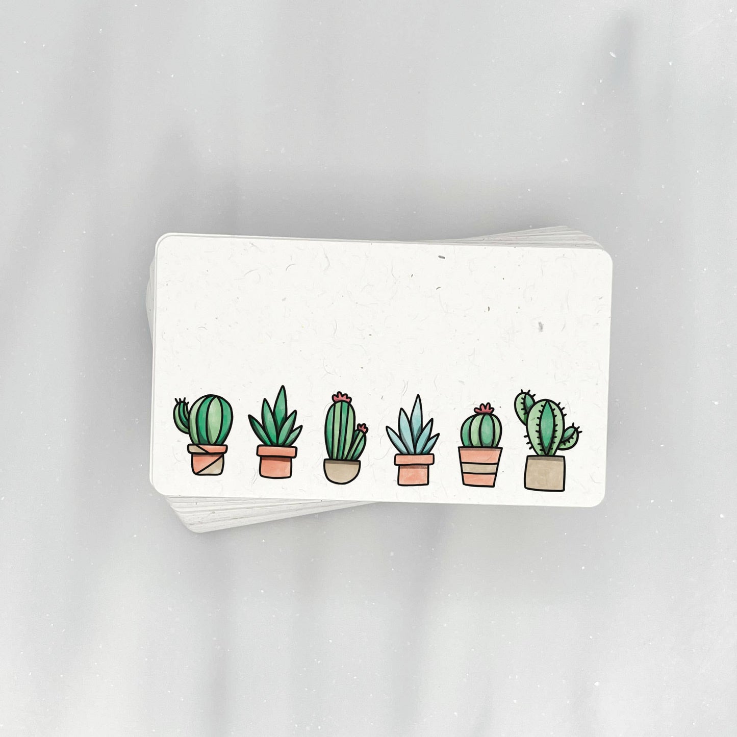 Line of Cacti - Mini Note Cards (Pack of 56)