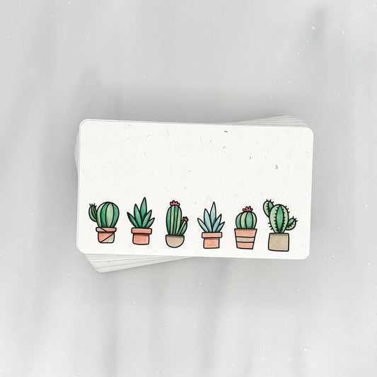 Line of Cacti - Mini Note Cards (Pack of 56)