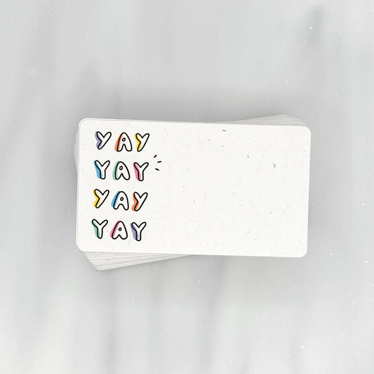 Colorful Yay - Celebration Mini Note Cards (Pack of 56)