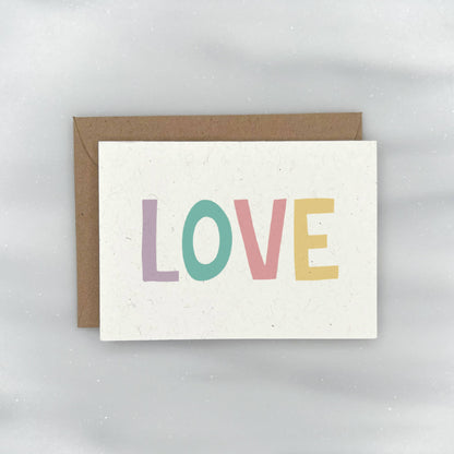 Colorful LOVE - Gift Enclosure Card