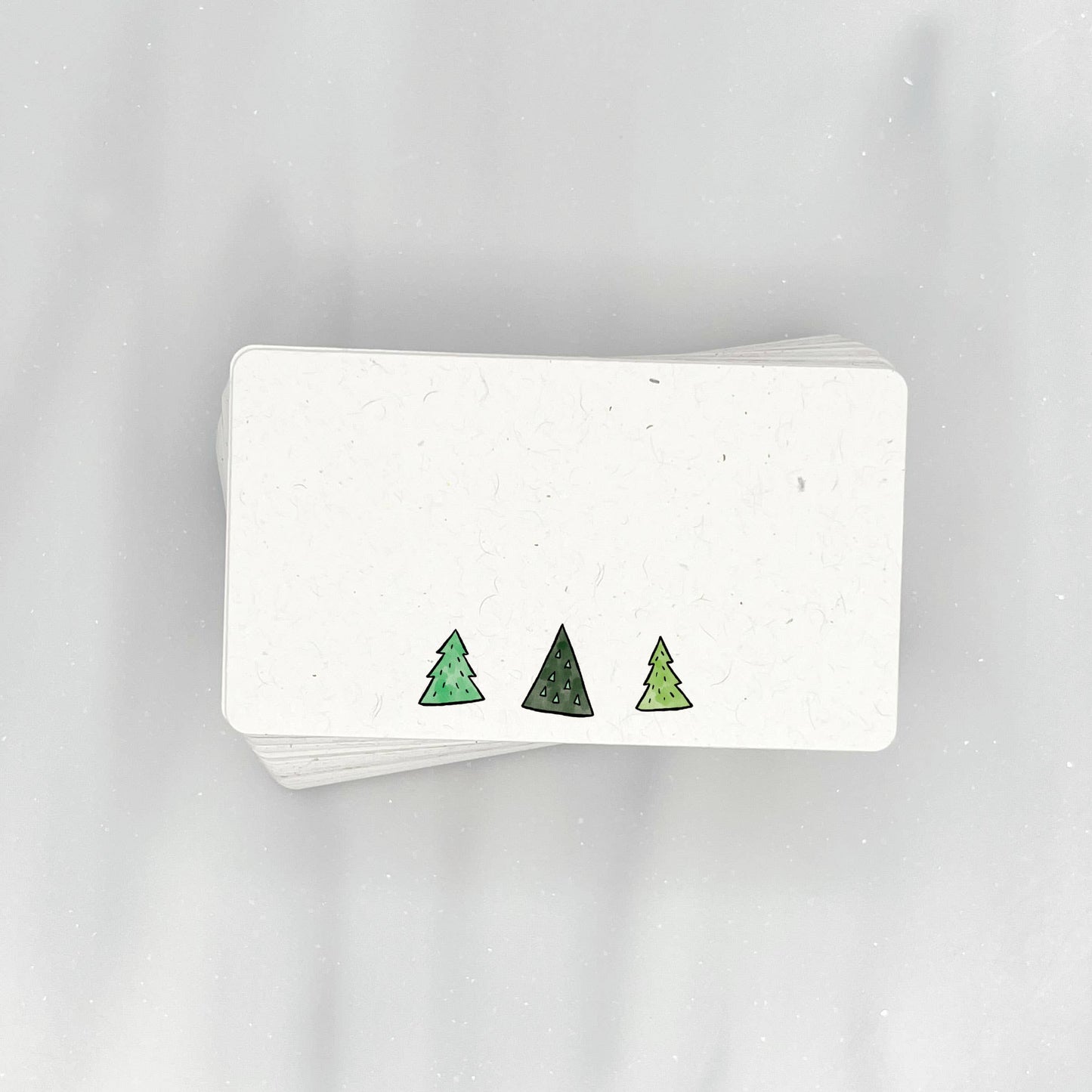 Three Christmas Trees - Mini Note Cards (Pack of 56)