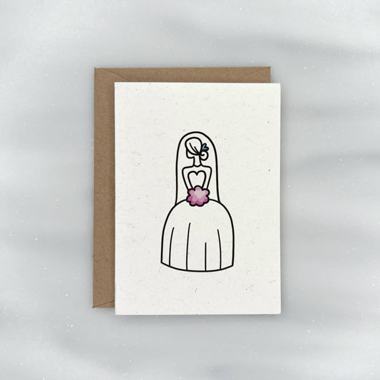 Beautiful Minimal Bride - Bridal Enclosure Card