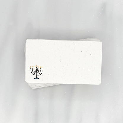 Simple Hanukkah Menorah - Mini Note Cards (Pack of 56)