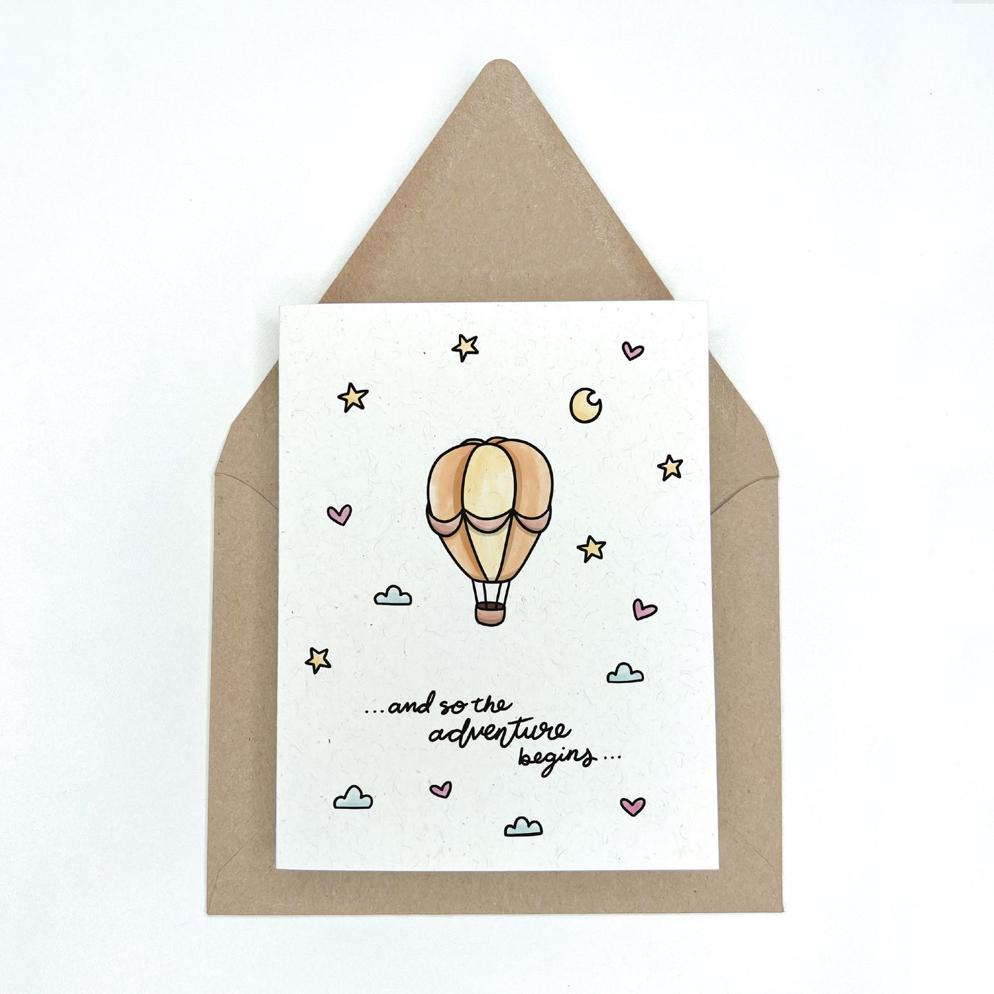 Hot Air Balloon Adventure - Baby Shower Card