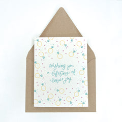 Sparkly Engagement Rings - Wedding Greeting Card