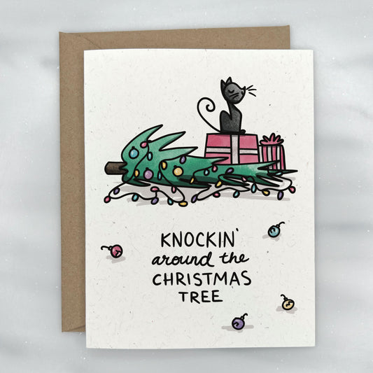 Knockin' Around the Christmas Tree - Holiday Card