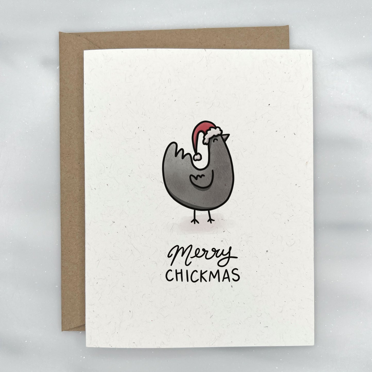 Merry Chickmas - Chicken Christmas Card