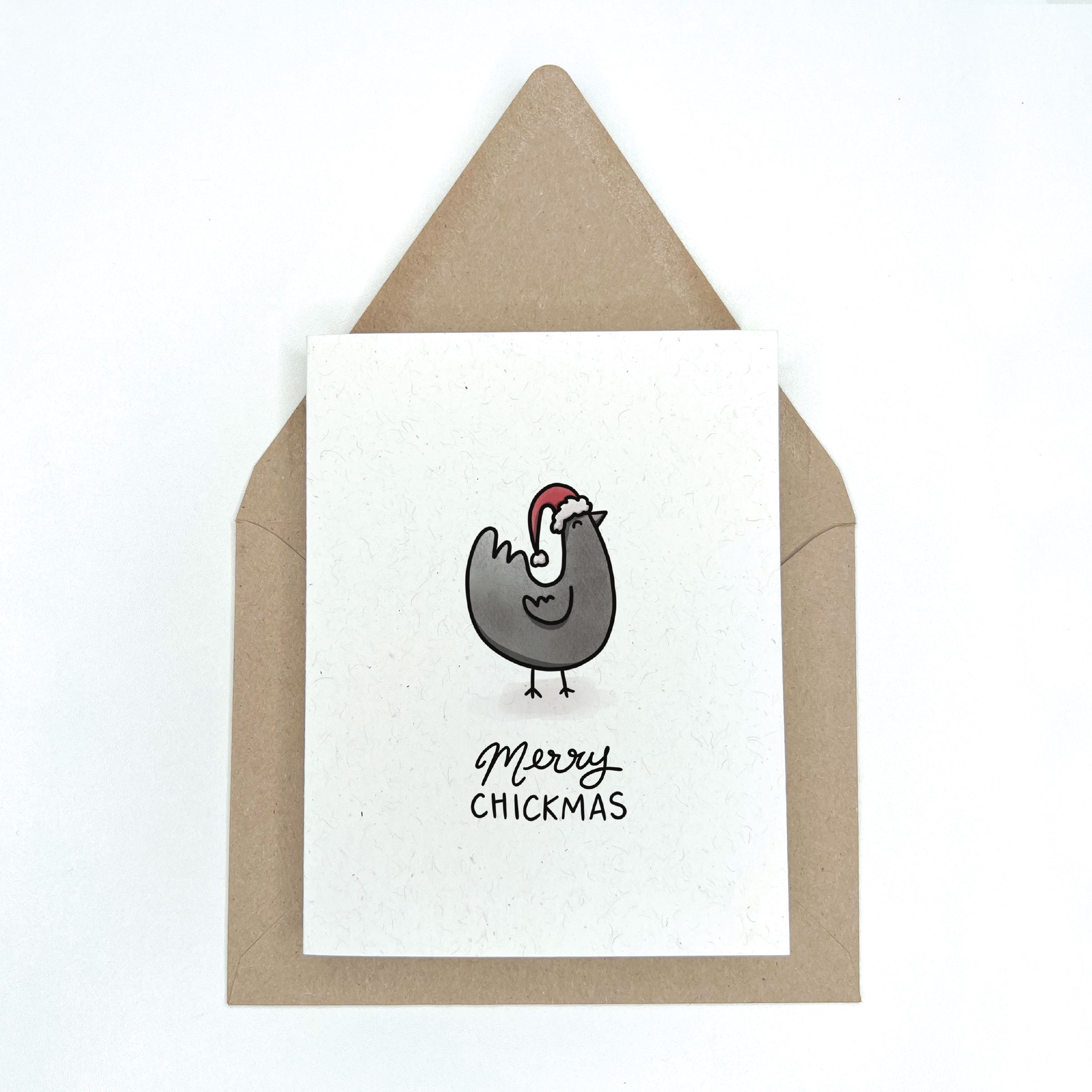 Merry Chickmas - Chicken Christmas Card