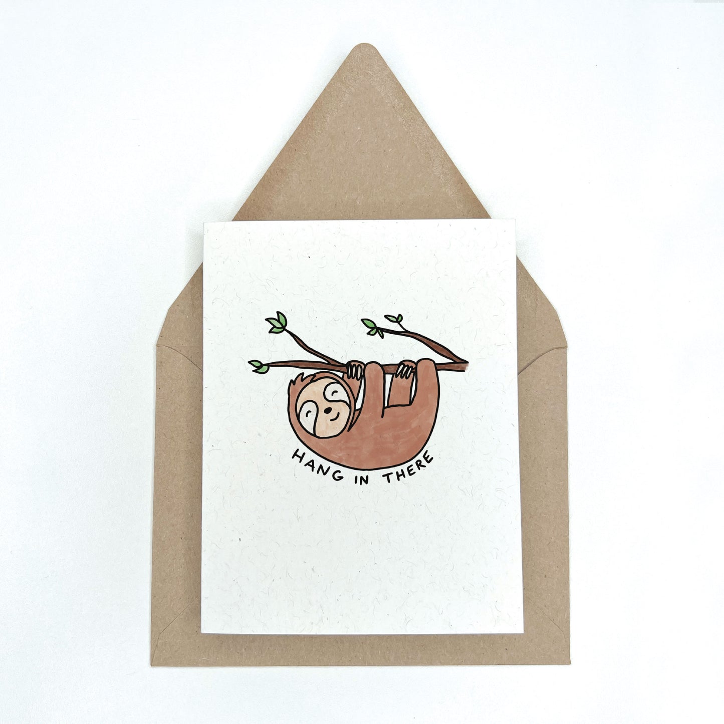 Hang In There Sloth - Sympathy Greeting Card