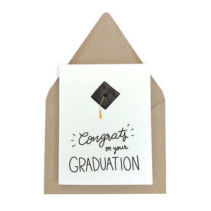 Black Grad Cap - Graduation Card