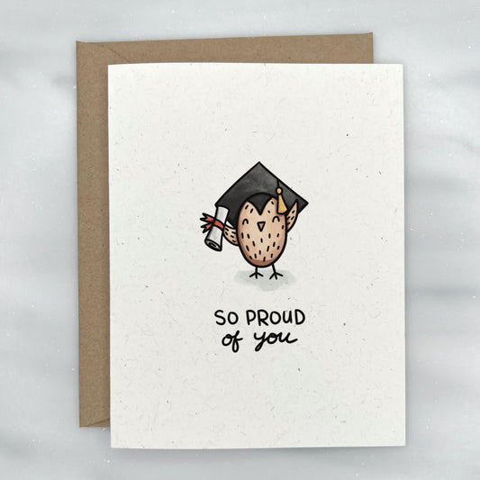 Smart Owl - Graduation Card