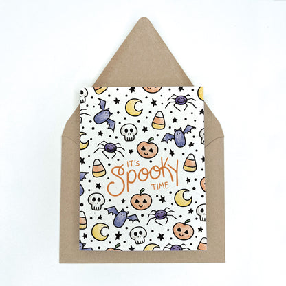 It's Spooky Time - Halloween Greeting Card