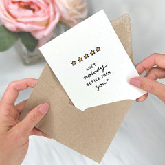 5 Star Review of You - Love & Friendship Greeting Card